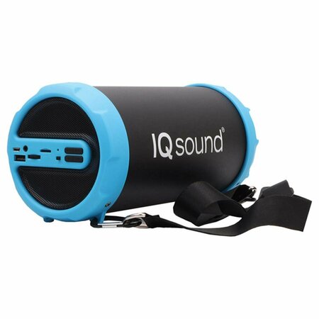 CB DISTRIBUTING 3 in. Portable Bluetooth Rechargeable Speaker with FM Radio, Blue ST3683759
